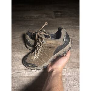 brown Oboz Men's Bridger Low B-DRY Waterproof Size 8.5